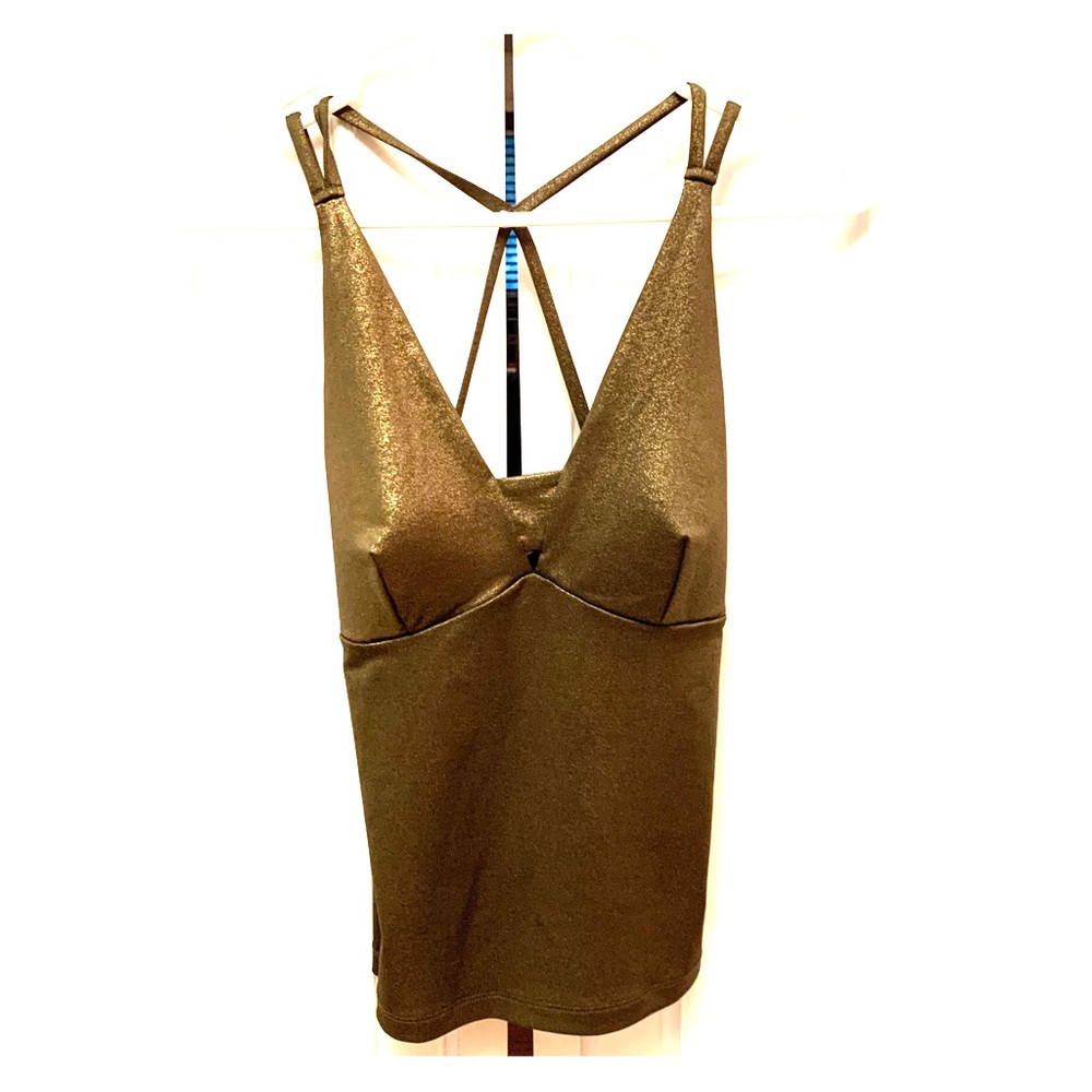 Guess gold top size Small, low cut and sexy